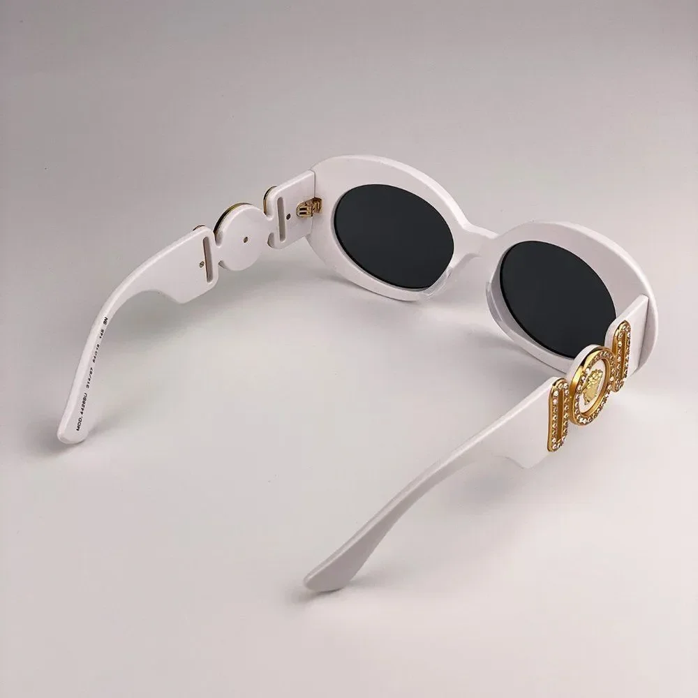 Versace VE4426BU 314/87 MAXI MEDUSA BIGGIE Sunglasses White Gray Oval Women - Picture 12 of 14